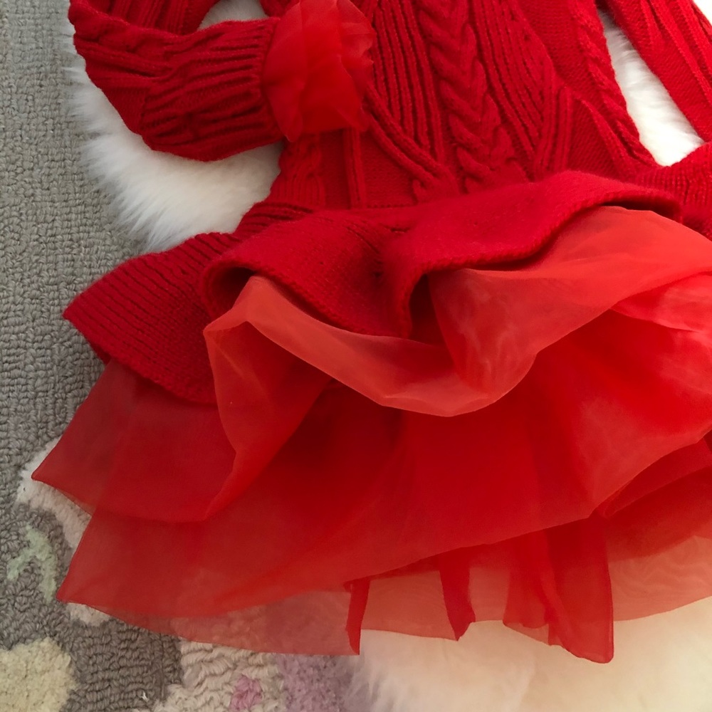 ❌NWT 4/5 SUPER CUTE TUTU SWEATER DRESS ❌Hp❌ - Picture 2 of 6